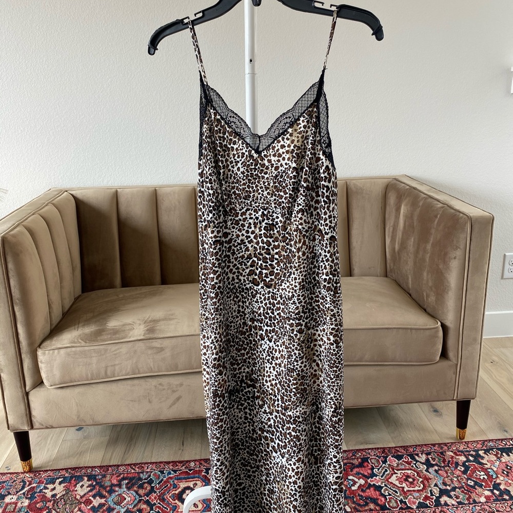 1.State Leopard Slip Dress Size 2